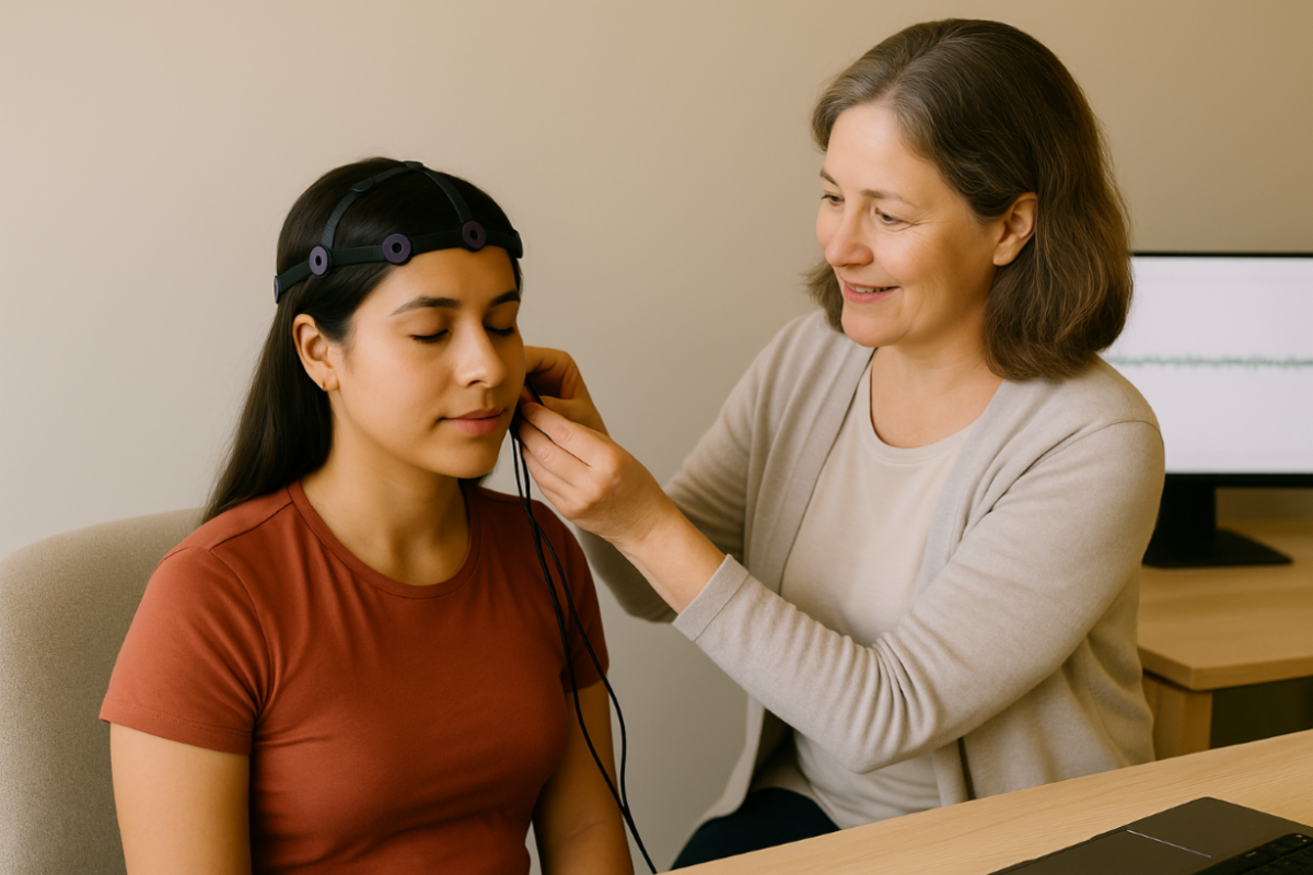 A render of three white cylindrical columns, against a warm creme background